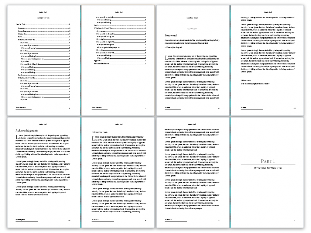 microsoft word book manuscript template free download