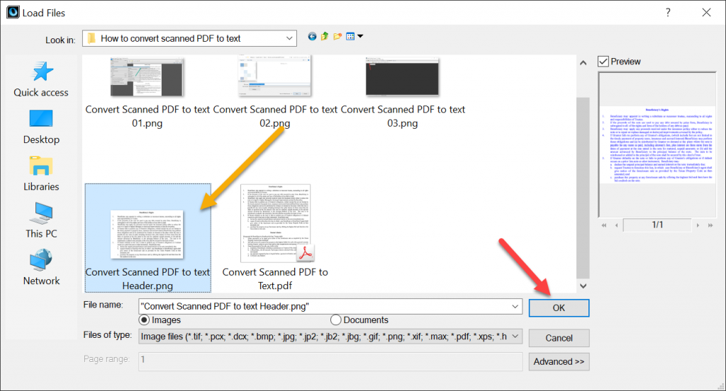 Convert scanned pdf with OmniPage 02