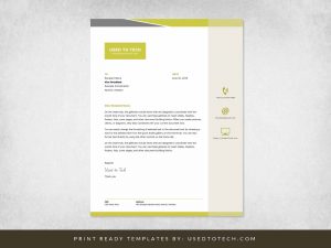 Premium Letterhead Design in Word