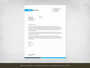 Simple and Clean Word Letterhead Template.zip