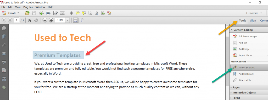 hyperlinks in word for mac don