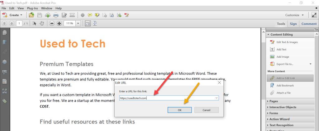 ensuring that word for mac to create hyperlinks in acrobat