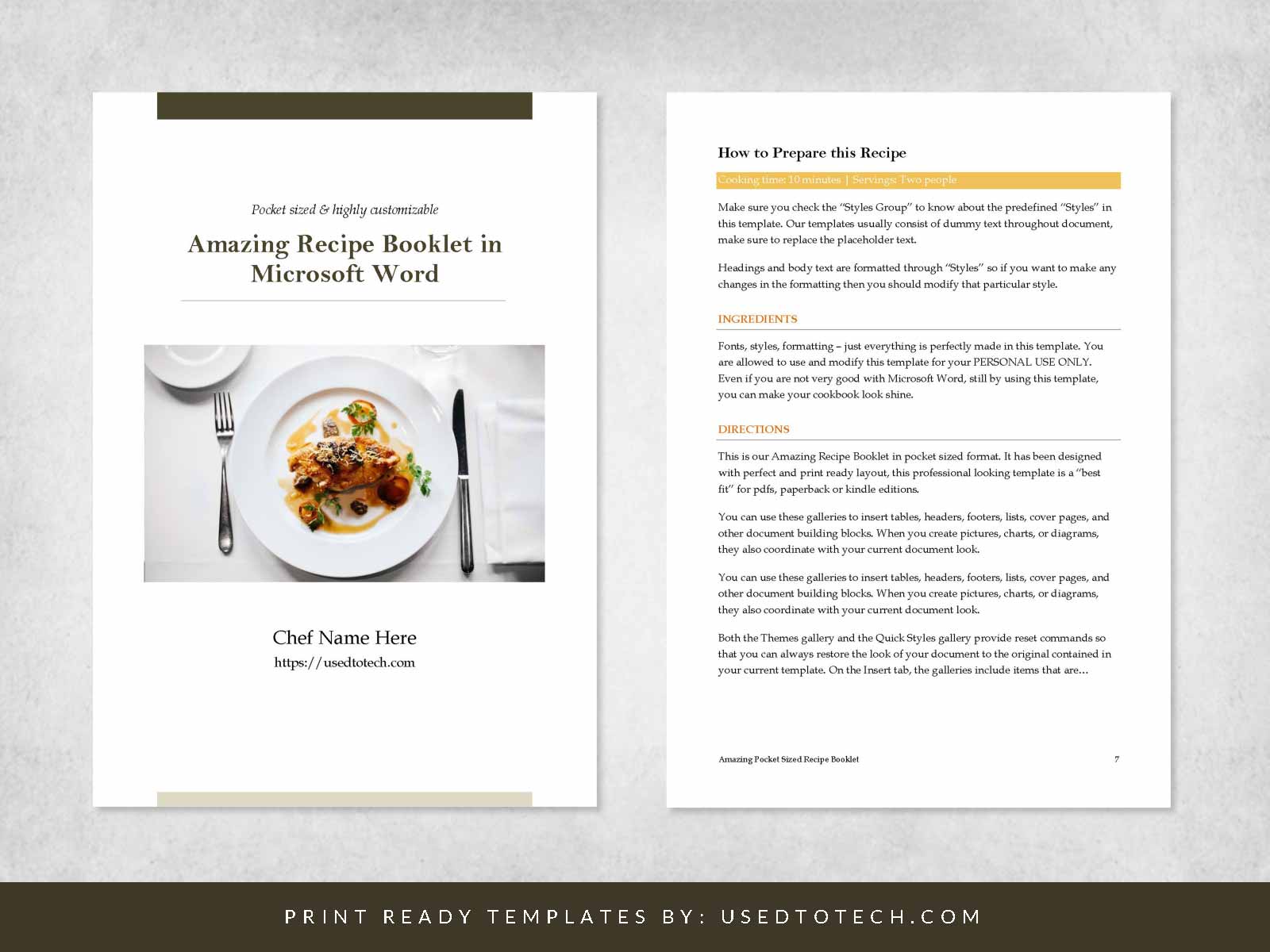 Recipe Book Word Template from usedtotech.com