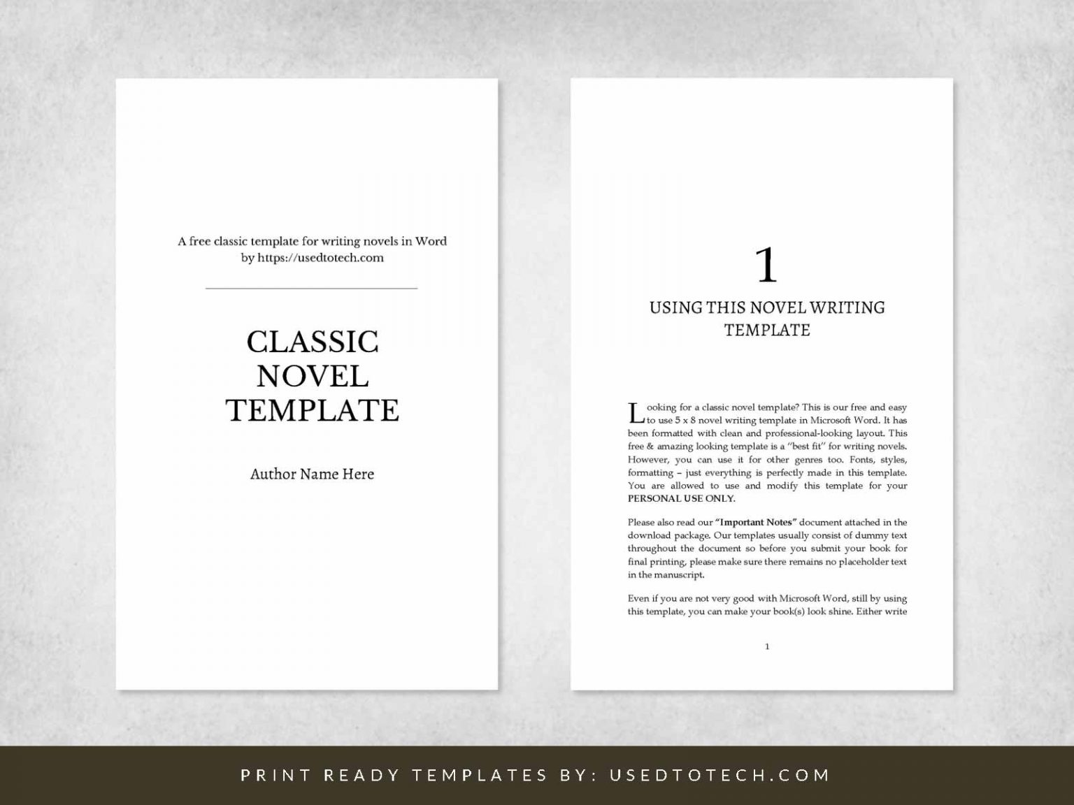 Free Editable Book Templates in Word