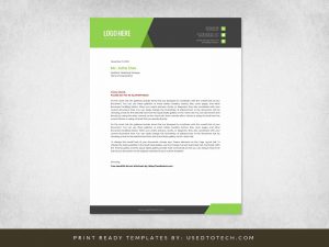 Free beautiful formal letterhead in Word