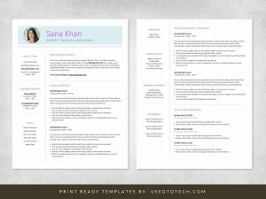 Free fashion designer resume in Word