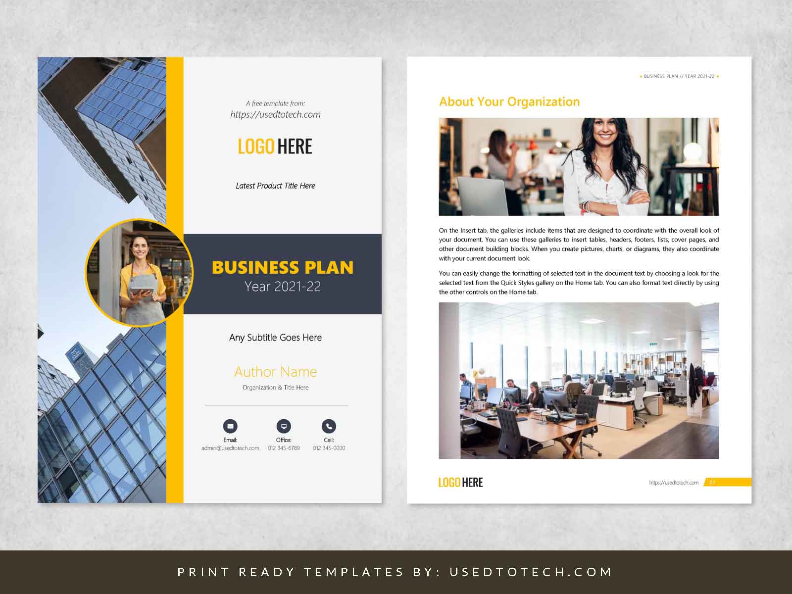 Free business plan template in Word