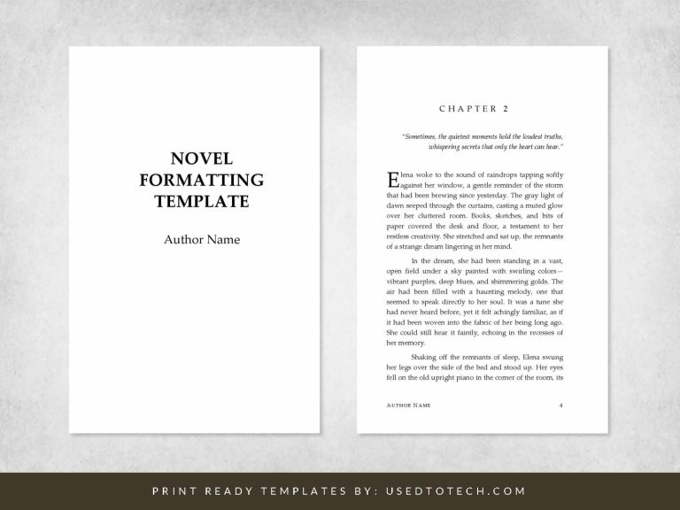 Free Editable Book Templates in Word